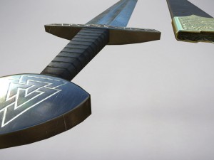 slavian sword lowpoly 3D Model