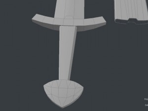 slavian sword lowpoly 3D Model
