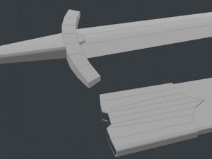 slavian sword lowpoly 3D Model