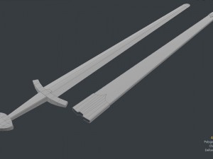 slavian sword lowpoly 3D Model