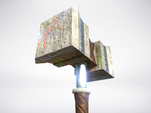 hammer lowpoly Modèle 3D
