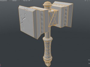 hammer lowpoly Modèle 3D