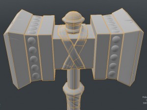 hammer lowpoly Modèle 3D