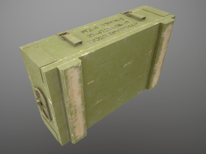 grenade box lowpoly Modelo 3D