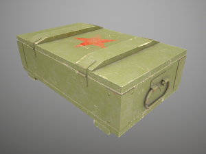 grenade box lowpoly Modelo 3D