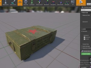 grenade box lowpoly Modelo 3D
