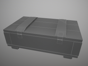 grenade box lowpoly Modelo 3D