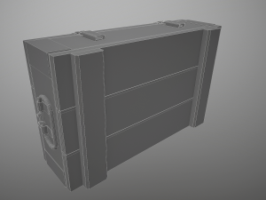 grenade box lowpoly Modelo 3D