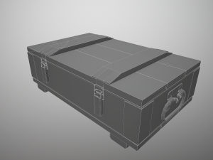 grenade box lowpoly Modelo 3D
