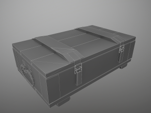 grenade box lowpoly Modelo 3D
