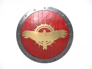 盾牌低聚 3D 模型