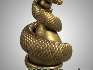 snake sculpture Modelo 3D