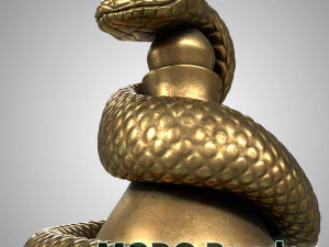 snake sculpture 3D Model