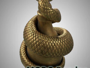 snake sculpture 3D Model