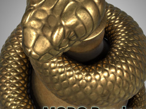 snake sculpture Modelo 3D