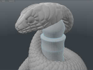 snake sculpture Modelo 3D