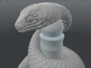 snake sculpture 3D Model