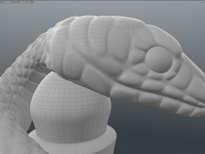snake sculpture Modelo 3D