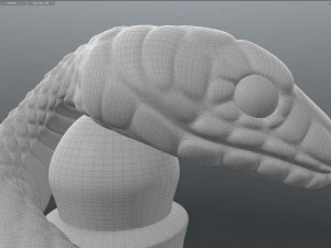 snake sculpture 3D Model