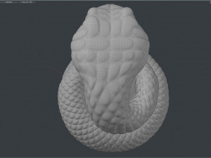 snake sculpture Modelo 3D