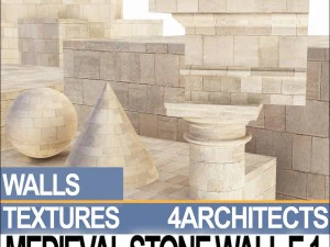 muro di pietra medievale e 1 CG Textures