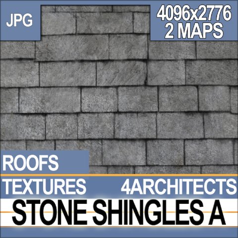 stone shingles a CG Textures .c4d .max .obj .3ds .fbx .stl .blend 