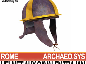 roman auxiliary cavalry helmet trajan 3D 모델