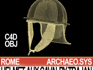 roman auxiliary cavalry helmet trajan 3D 모델