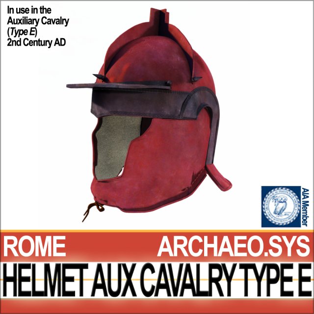 roman auxiliary cavalry helmet type e Model 3D .c4d .max .obj .3ds .fbx .stl .blend 