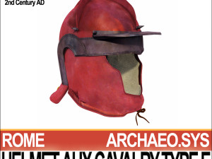roman auxiliary cavalry helmet type e Model 3D