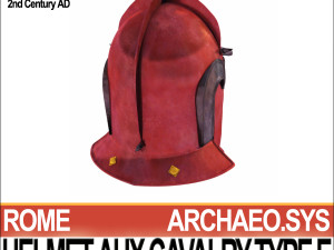 roman auxiliary cavalry helmet type e Model 3D