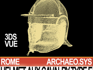 roman auxiliary cavalry helmet type e Model 3D