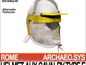 roman auxiliary cavalry helmet type e Model 3D