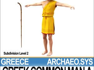 ancient greek common man a 3D मॉडल