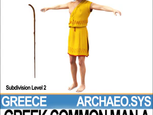 ancient greek common man a 3D Model