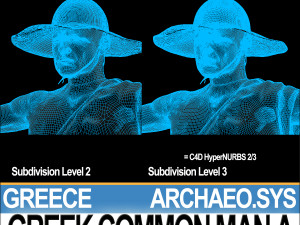 ancient greek common man a 3D मॉडल