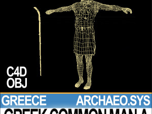 ancient greek common man a 3D मॉडल