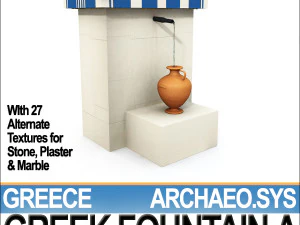 fonte grega antiga a Modelo 3D