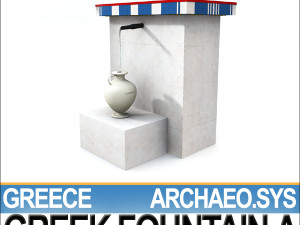 ancient greek fountain a 3D Модель