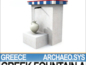 fonte grega antiga a Modelo 3D