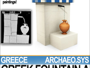 ancient greek fountain a 3D Модель