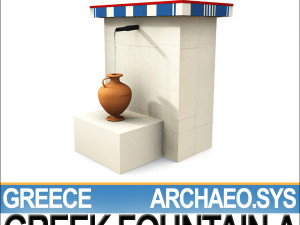 ancient greek fountain a 3D Модель