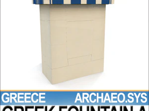 fonte grega antiga a Modelo 3D