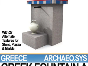 fonte grega antiga a Modelo 3D