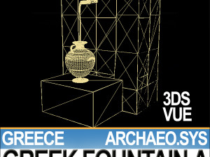 ancient greek fountain a 3D Модель