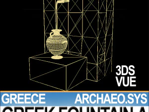 fonte grega antiga a Modelo 3D