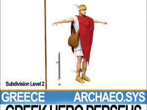 ancient greek hero perseus 3D Model