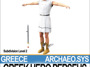 ancient greek hero perseus 3D Model