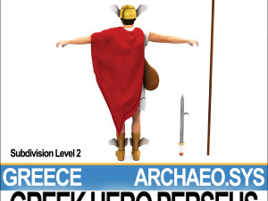 ancient greek hero perseus 3D Model