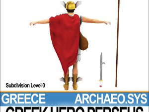 ancient greek hero perseus 3D Model